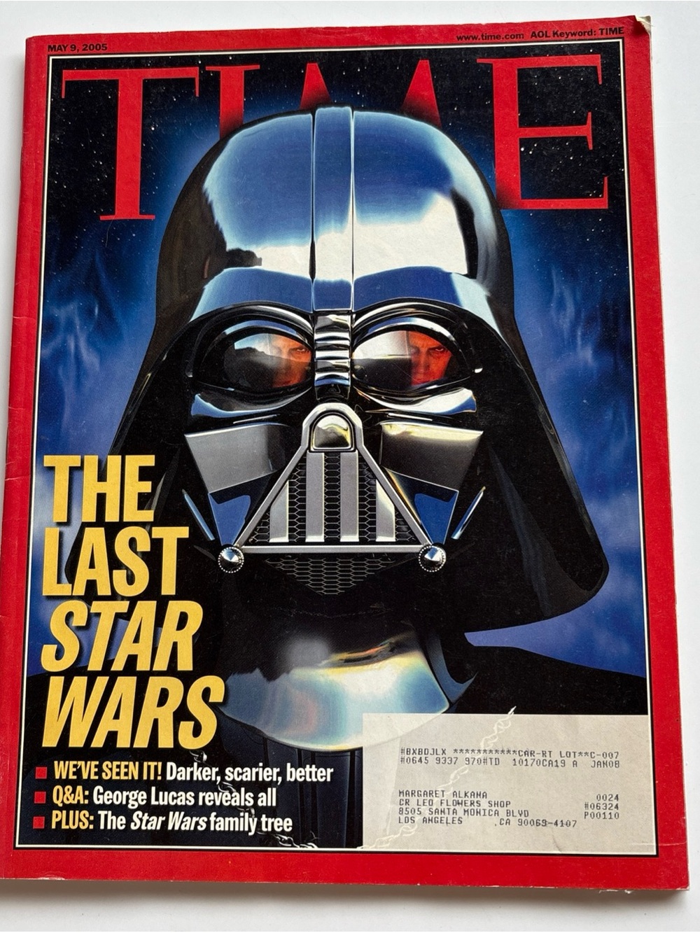 Time Magazine May 9 2005 The Last Star Wars Issue. In Fair Condition. Vintage.